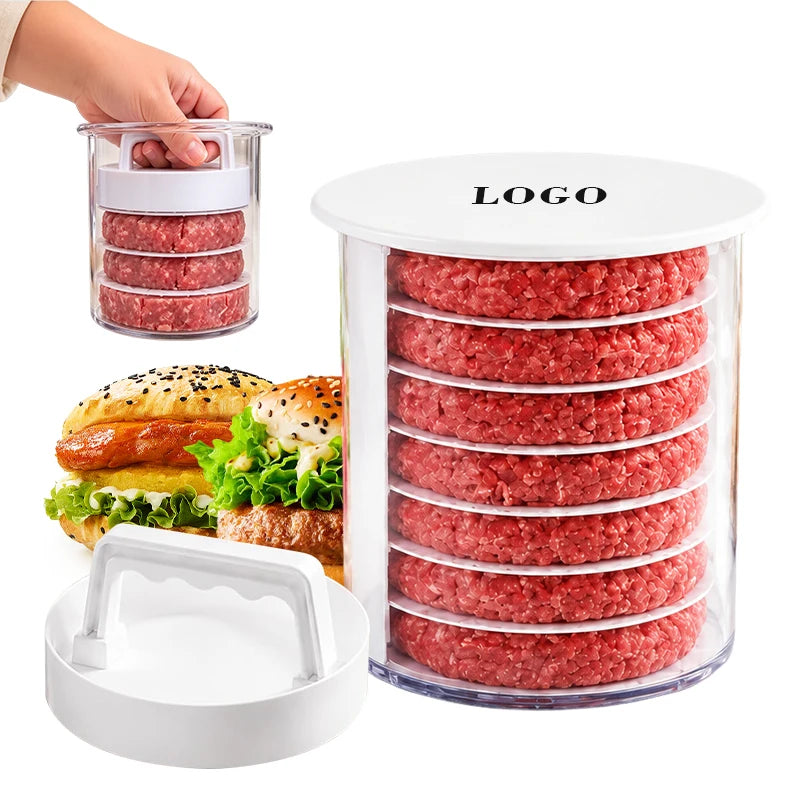 Stackable Burger Patty Maker – Press, Store & Freeze