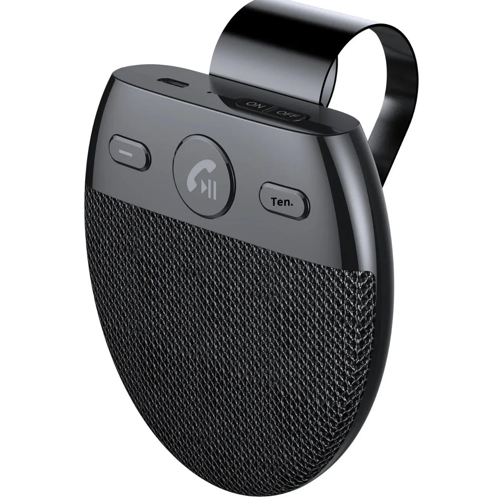 Bluetooth Hands-Free Car Kit – Sun Visor Speaker with Voice Prompts