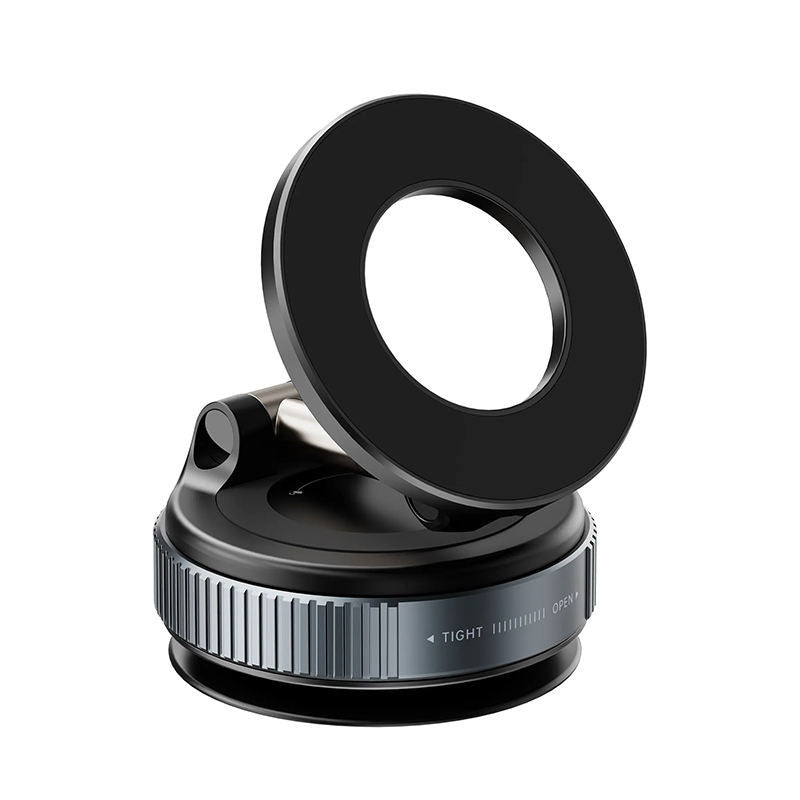 Vacuum Magnetic Phone Holder – 360° Foldable Suction Cup Mount for Car, Desk & Windshield