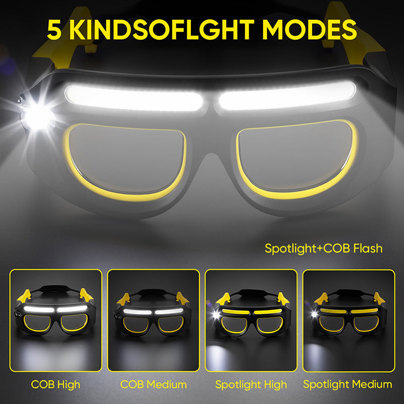Rechargeable LED Headlamp – 10W Waterproof Smart Eye Headlamp for Fishing, Cycling & Outdoors