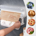 Bamboo Wrap Dispenser 3-in-1 – Wall Mount Foil, Film & Paper Towel Holder