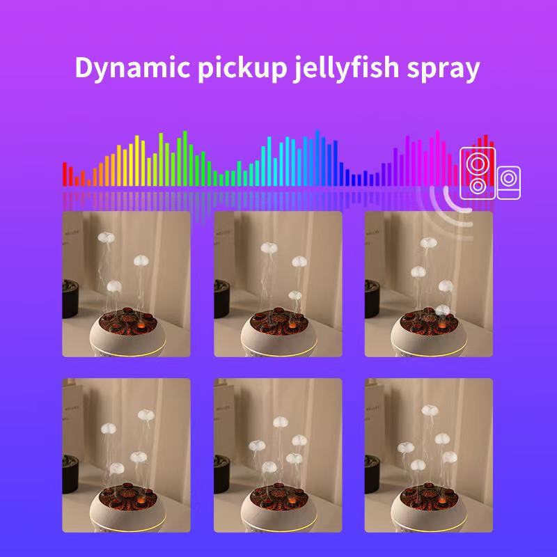 Jellyfish Aroma Humidifier 250ml – 7-Color LED Essential Oil Diffuser with Remote
