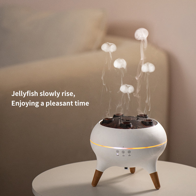 Jellyfish Aroma Humidifier 250ml – 7-Color LED Essential Oil Diffuser with Remote