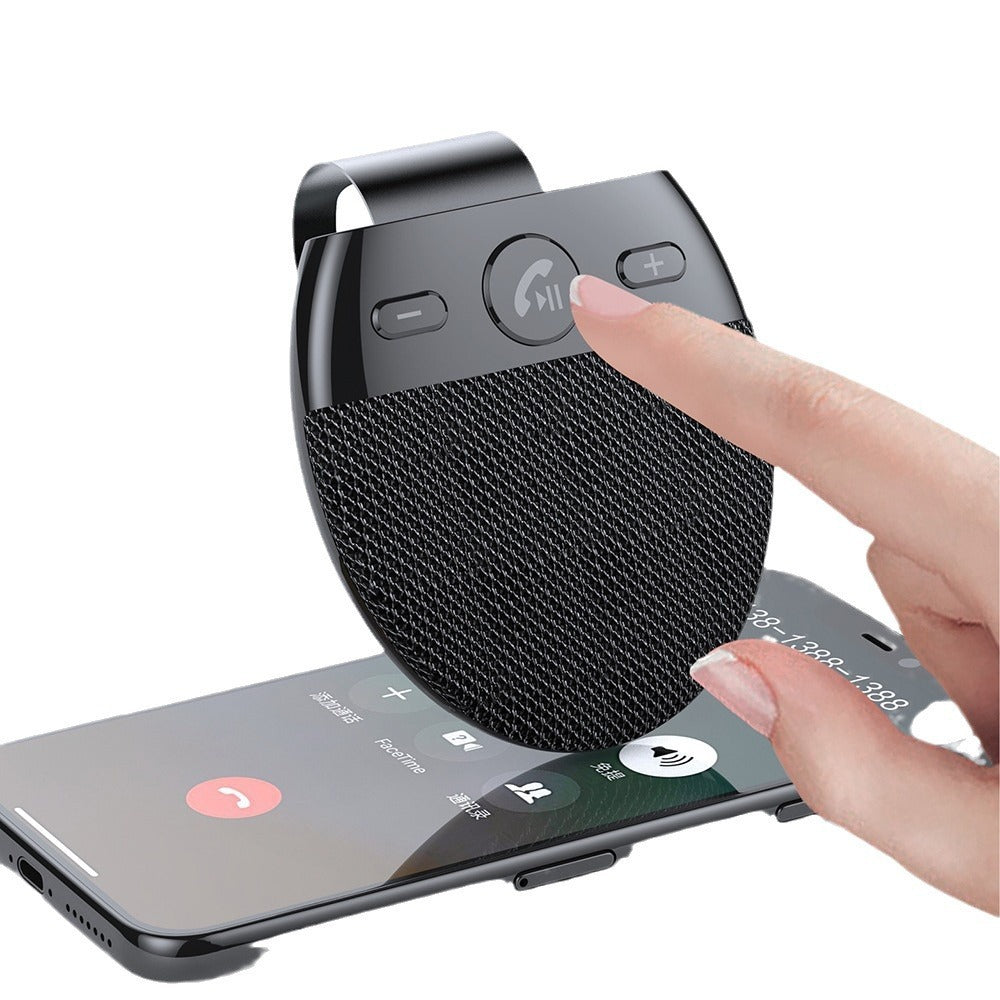 Bluetooth Hands-Free Car Kit – Sun Visor Speaker with Voice Prompts