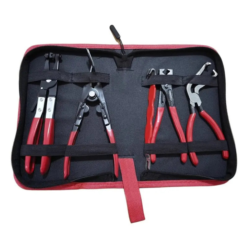 5-Piece Automotive Disconnect Pliers Kit – Terminal & Hose Clamp Removal Tools with Case