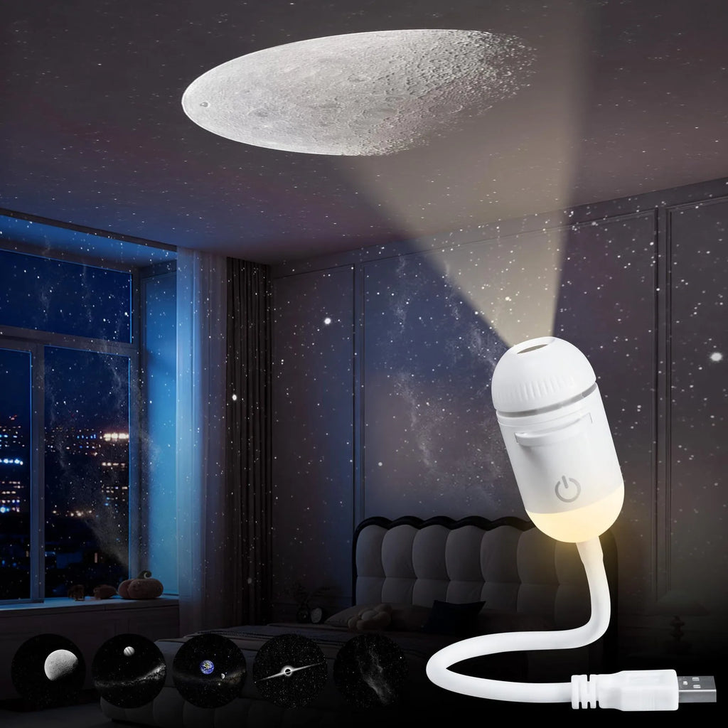 USB Star Projector Night Light – Milky Way Galaxy Lamp for Bedroom