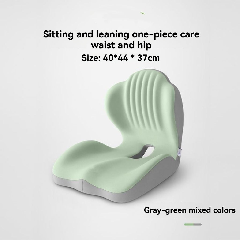Posture Seat Cushion with Lumbar Support – Memory Foam for Office & Car