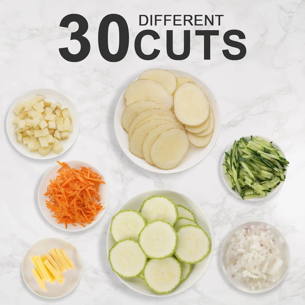 Safe Mandoline Slicer – Adjustable Stainless Steel Vegetable Cutter with Container & 3 Blade Plates