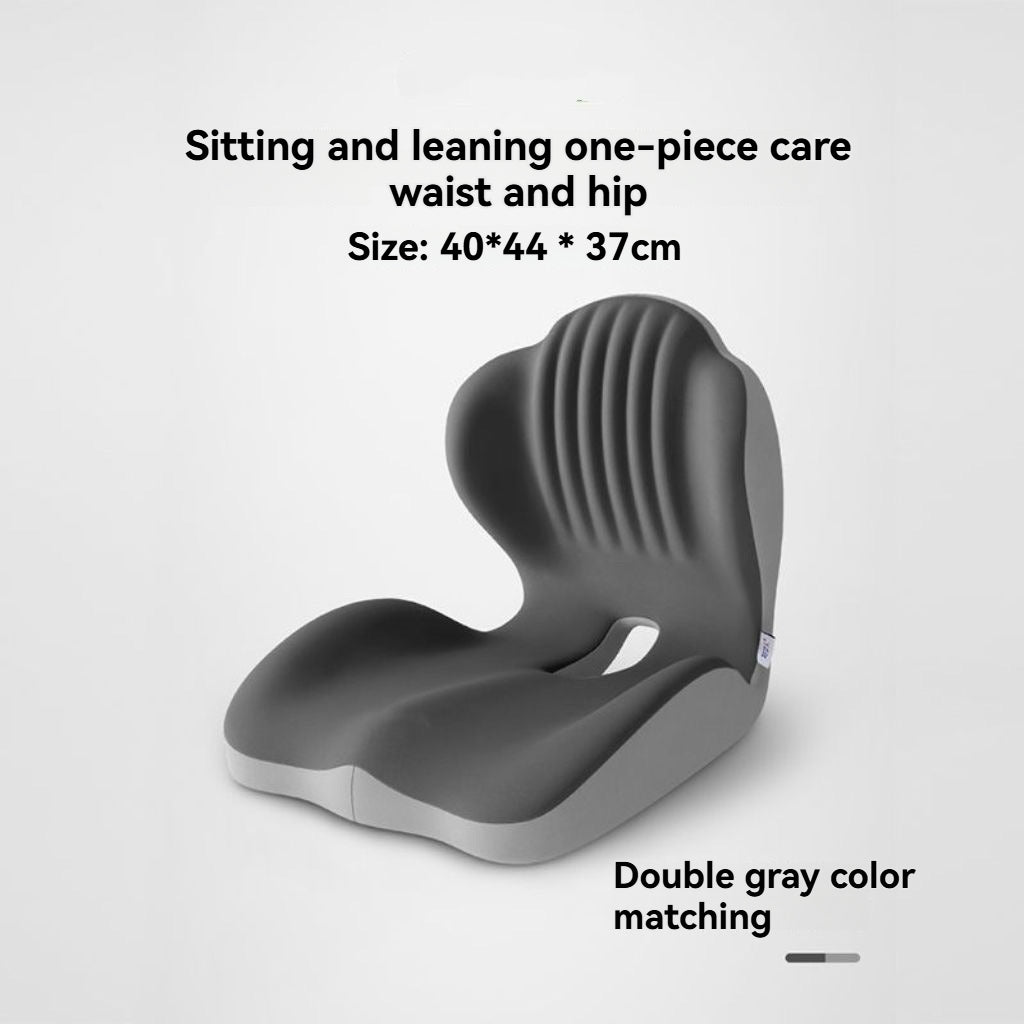 Posture Seat Cushion with Lumbar Support – Memory Foam for Office & Car