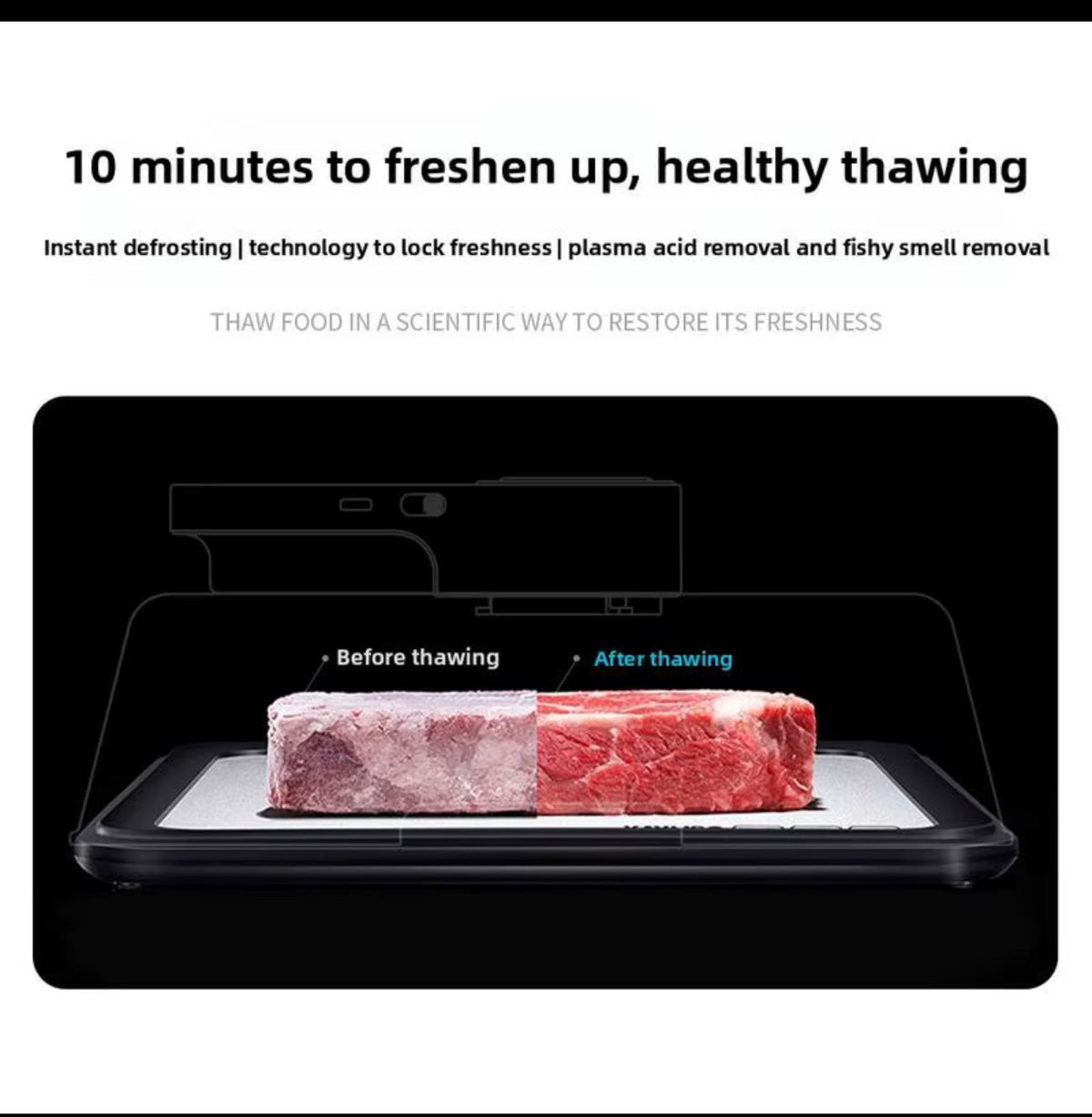 Rapid Defrosting Tray – Constant Temperature Thawing Board