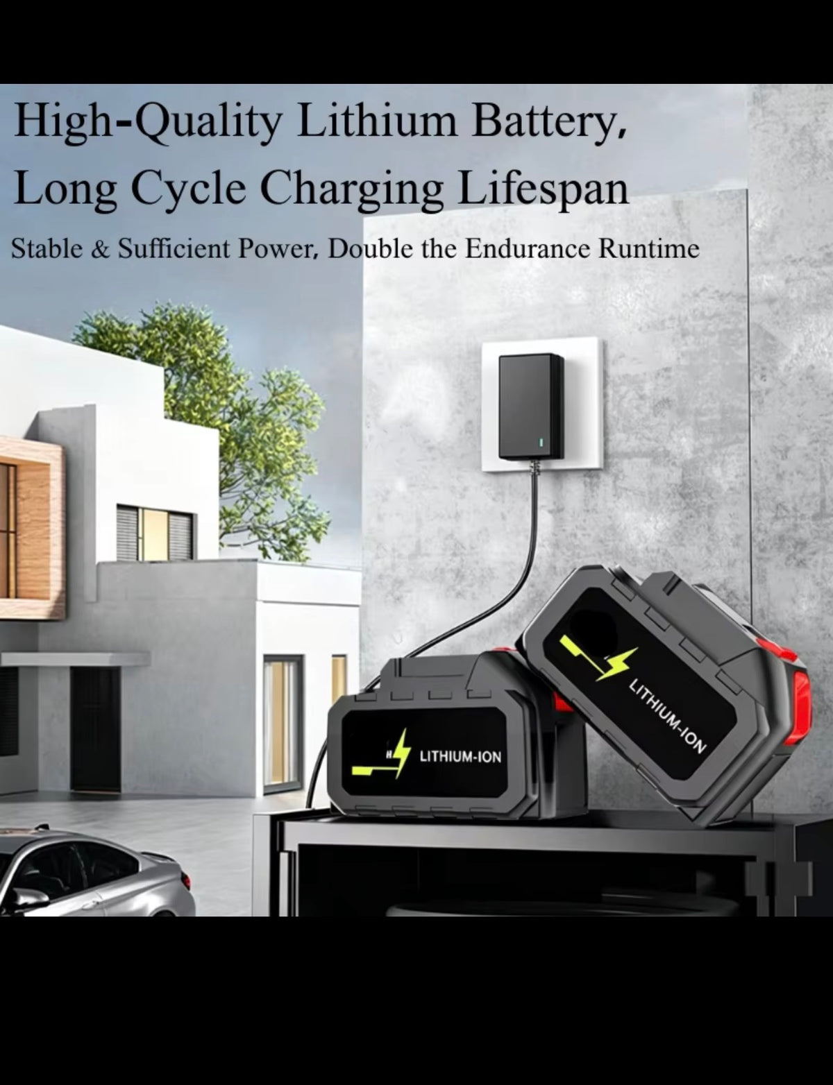 21V lithium battery - two included