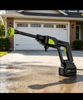 Cordless Pressure Washer on a driveway